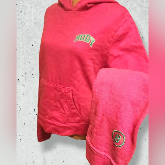 Pink and Green Body Hoodie By Tracy Raven. Size XL - Picture 8 of 13